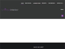 Tablet Screenshot of lumineuxinteriors.com